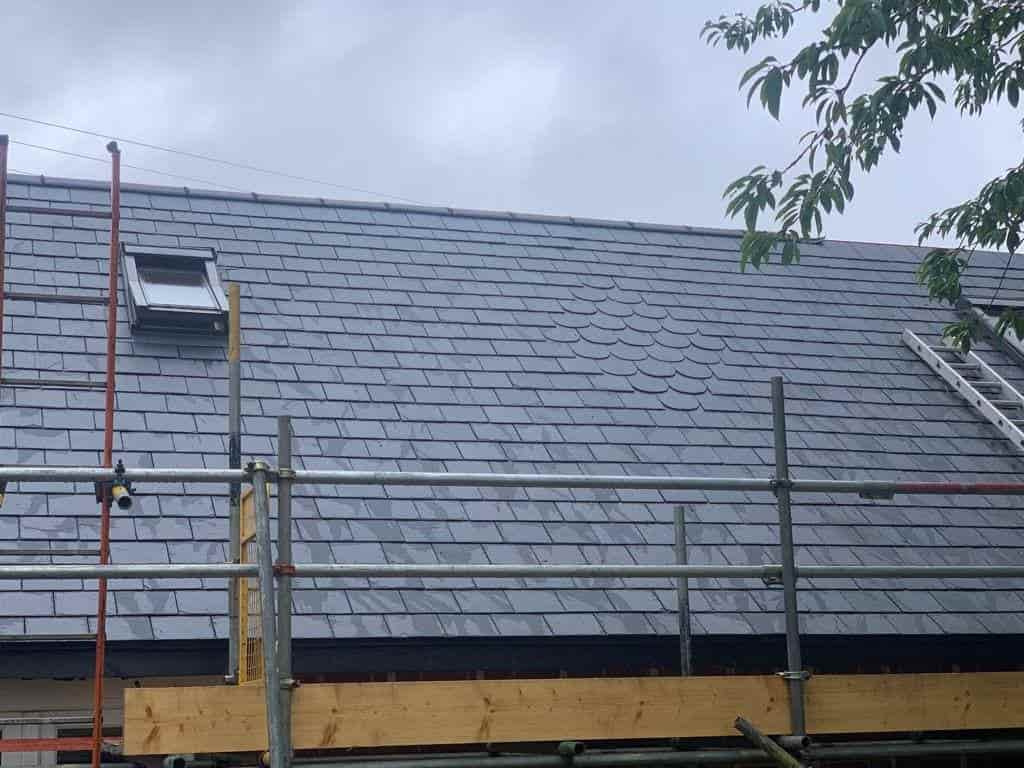 This is a photo of a Slate roof installation installed in Coventry