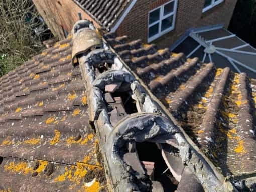 This is a roof that needs repair works carried out in Coventry