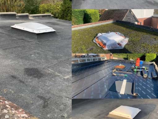 This is a photo of a flat roof repair carried out in Coventry. Works have been carried out by Roofers Coventry
